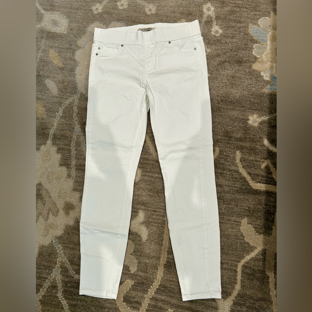 Liverpool Los Angeles White Jeans size 4 good  condition
